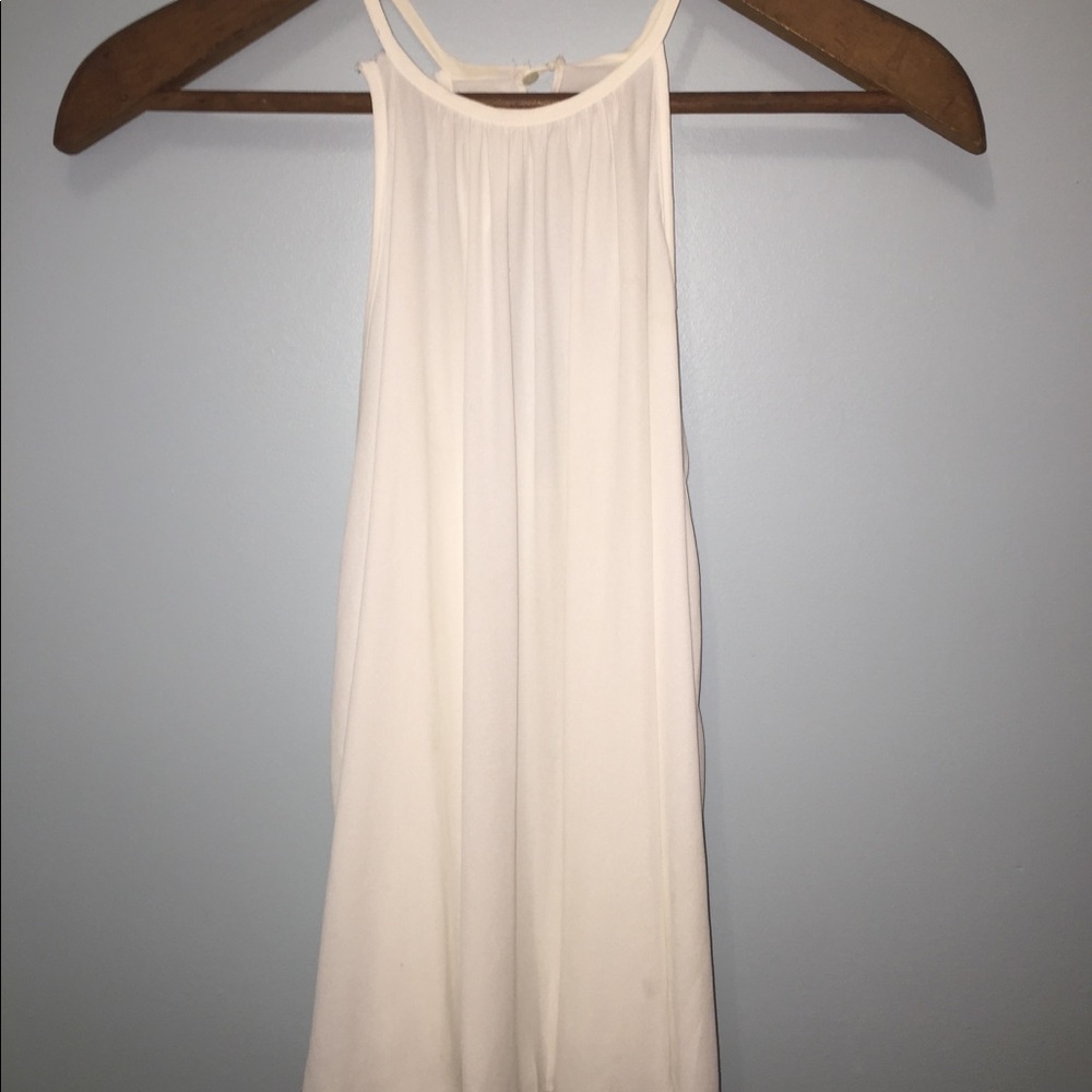 White Flowy tank top